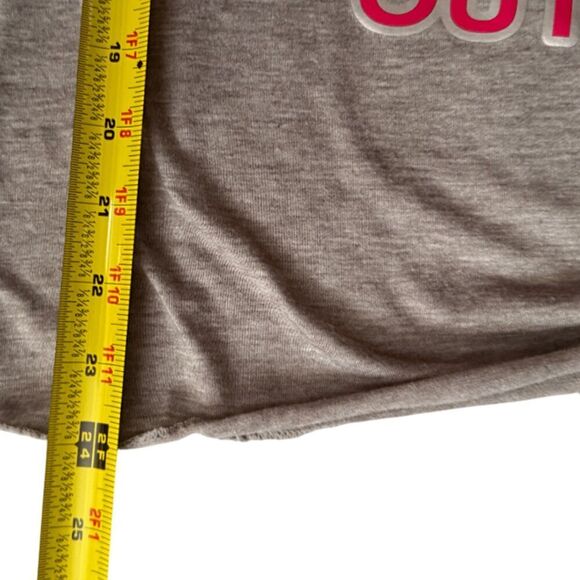 Keep Calm And Workout Gray Tank With A Side Tie Size L/XL - Picture 9 of 9